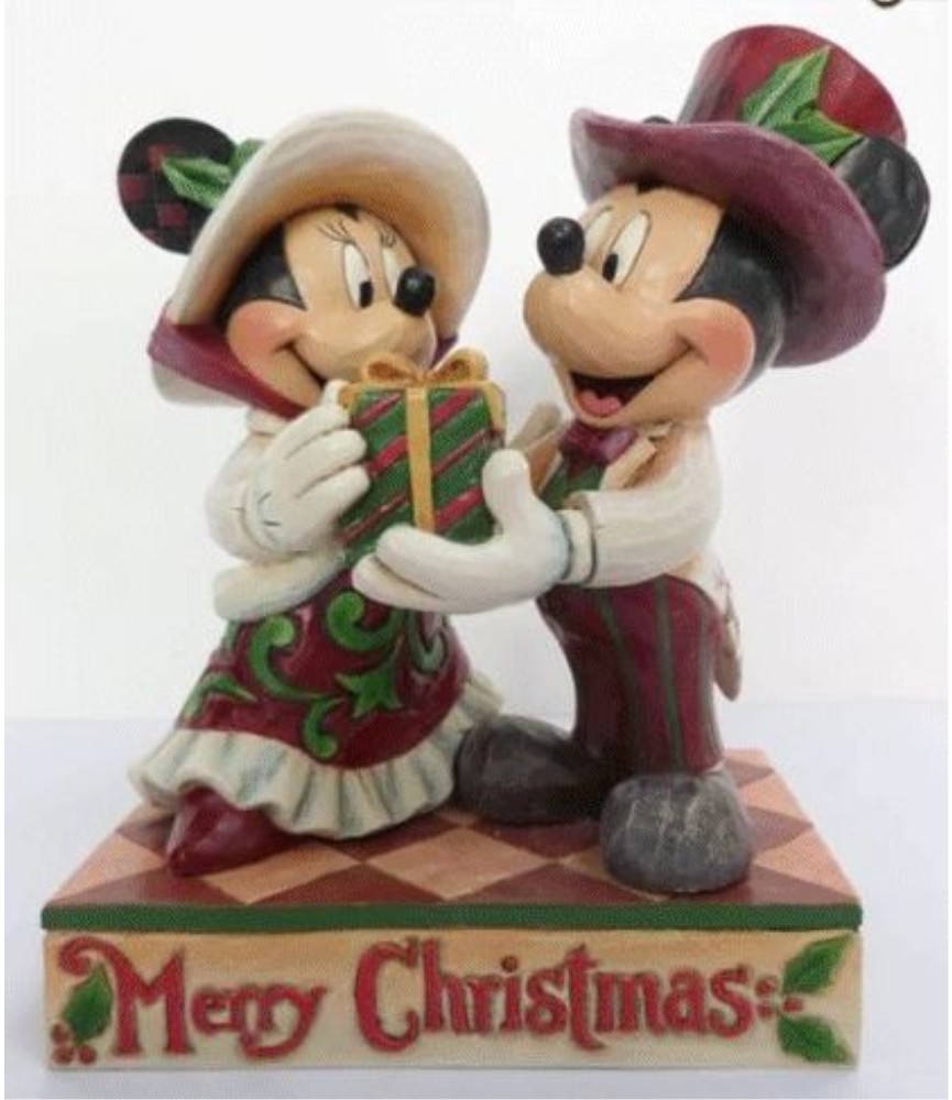 Merry Christmas: Victorian Mickey & Minnie Mouse