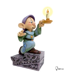 A light in the dark: Dopey with light up candle stick
