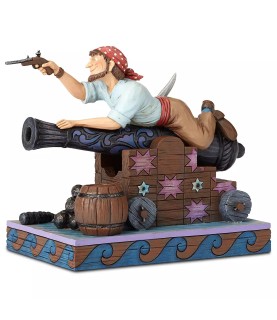 Pirate on a canon figurine