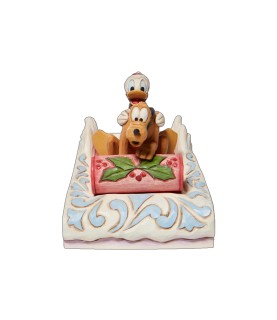 "A Friendly Race": Donald & Pluto Sledding