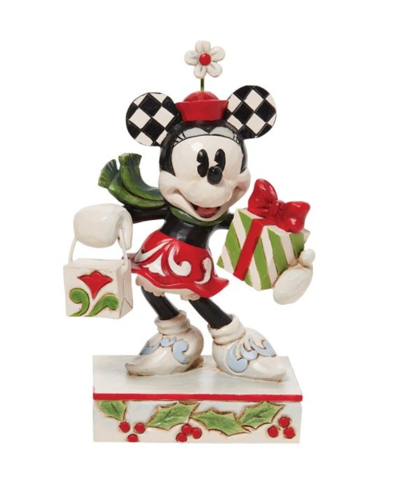 "Holiday Glamour": Minnie with Bag and Present