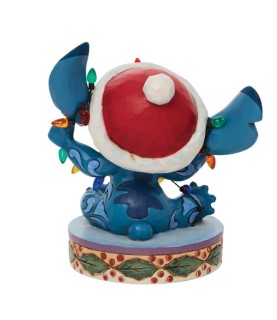 Stitch Wrapped in Lights Figurine