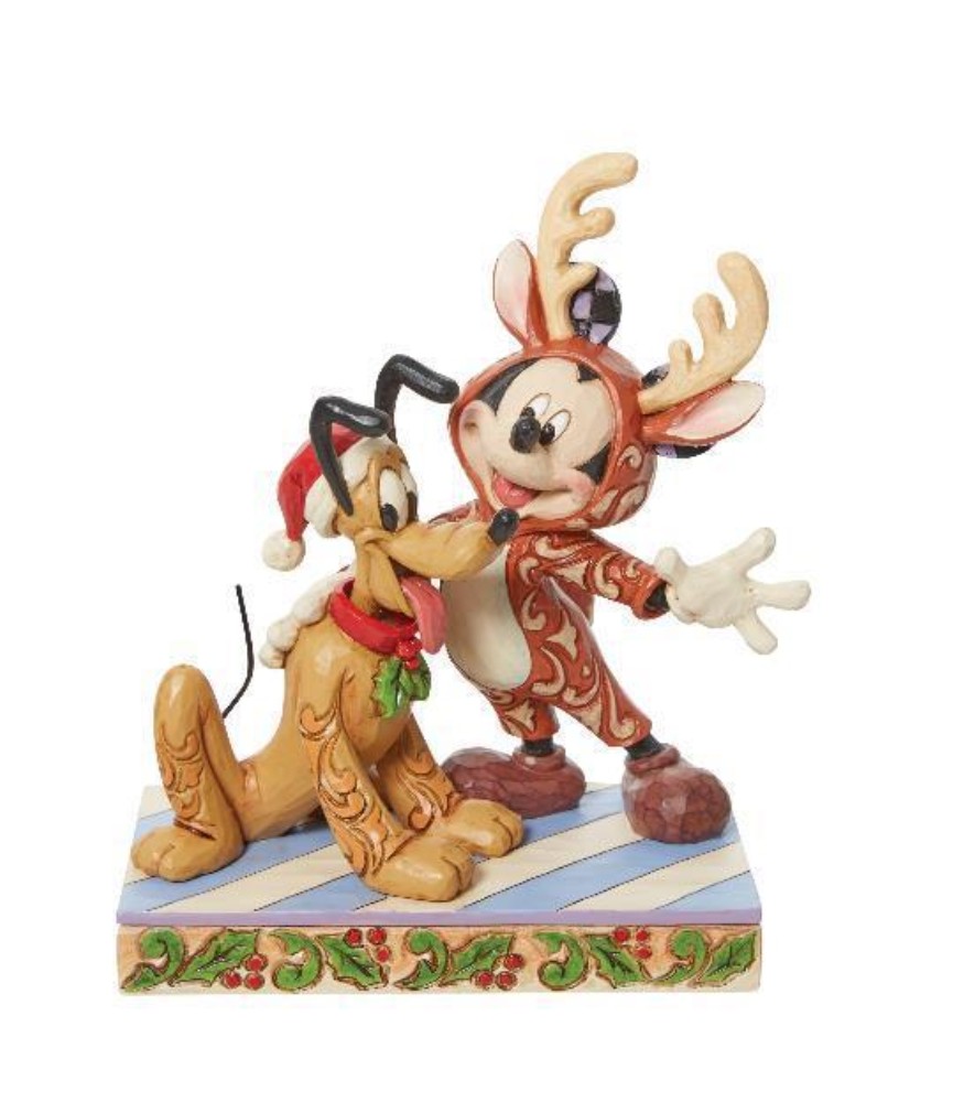 Festive Friends (Mickey Mouse & Pluto Figurine)