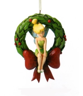 Tinker Bell on wreath hanging ornament
