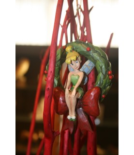 Tinker Bell on wreath hanging ornament