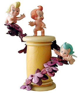 Cupids on Pillar: Love's Little Helpers