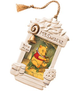 Pooh Flat Disc Ornament: Time for Something Sweet