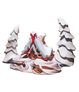 Grandpa's House Ornament: Nestled in the Snow...