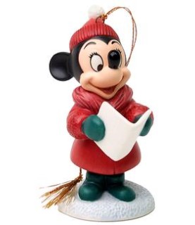 Minnie Mouse Ornament: Caroler Minnie