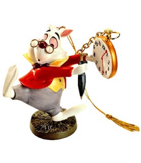 White Rabbit ornament: No Time to Say Hello-Goodbye!