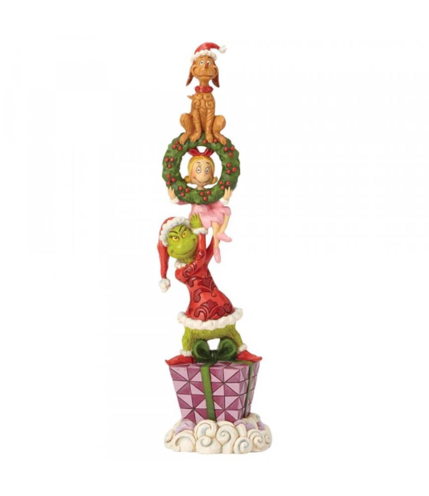 Stacked Grinch Characters Figurine