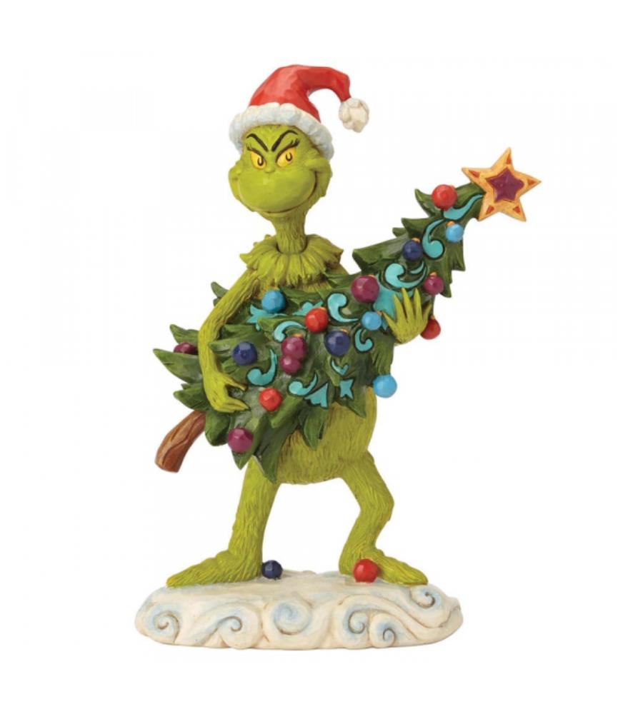 Grinch Stealing Tree Figurine