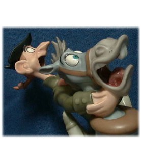 Headless Horseman & Ichabod Crane: Haunting Horseman (Headless Horseman) & Terrified Teacher (Ichabod Crane) (NLE3500)