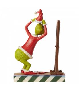 Grinch Getting Dressed in Santa Suit