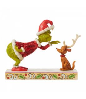 Grinch Patting Max Figurine