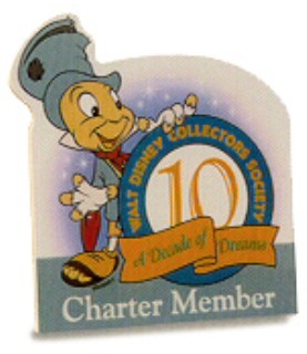 Charter Plaque: Walt Disney Collectors Society A Decade of Dreams