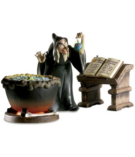 Hag, Cauldron & Table with Recipe Book: Evil to the Core
