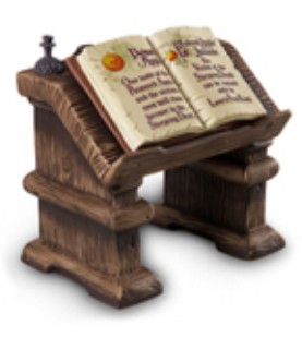Hag, Cauldron & Table with Recipe Book: Evil to the Core