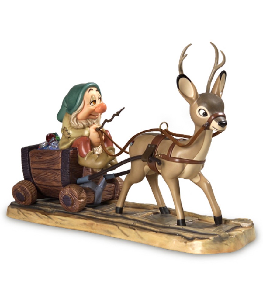 Sleepy with Deer Drawn Cart: In a Mine. In a Mine