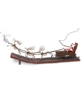 Santa Jack in Sleigh with Reindeer & Zero: To the Head of the Team, Zero! (NLE500)