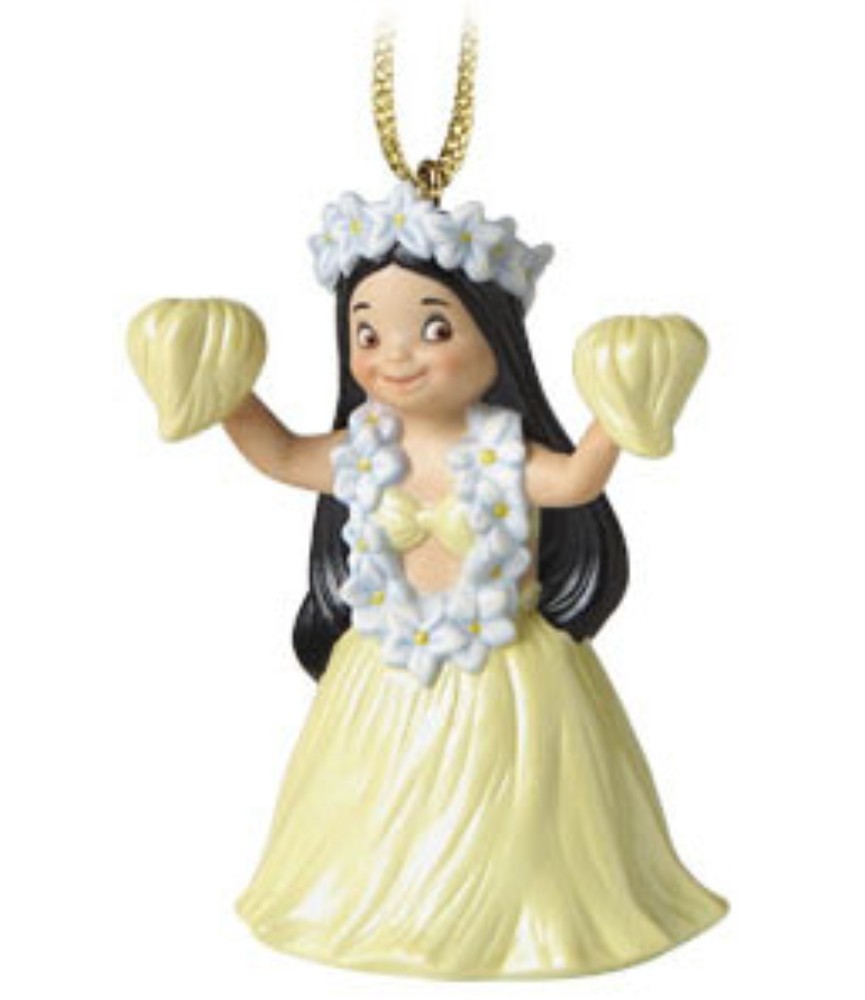 Tahiti Small World Ornament: Maeva (Welcome)