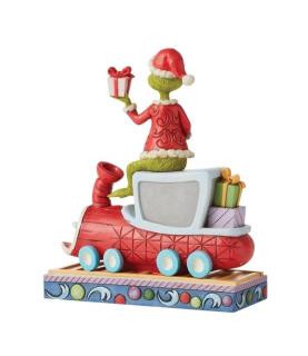 Grinch on Train Figurine