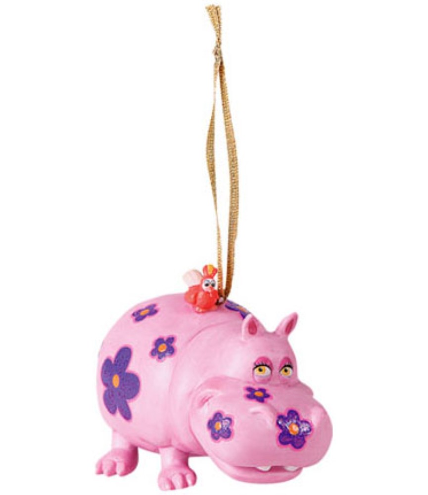Africa Small World Ornament: Hippo