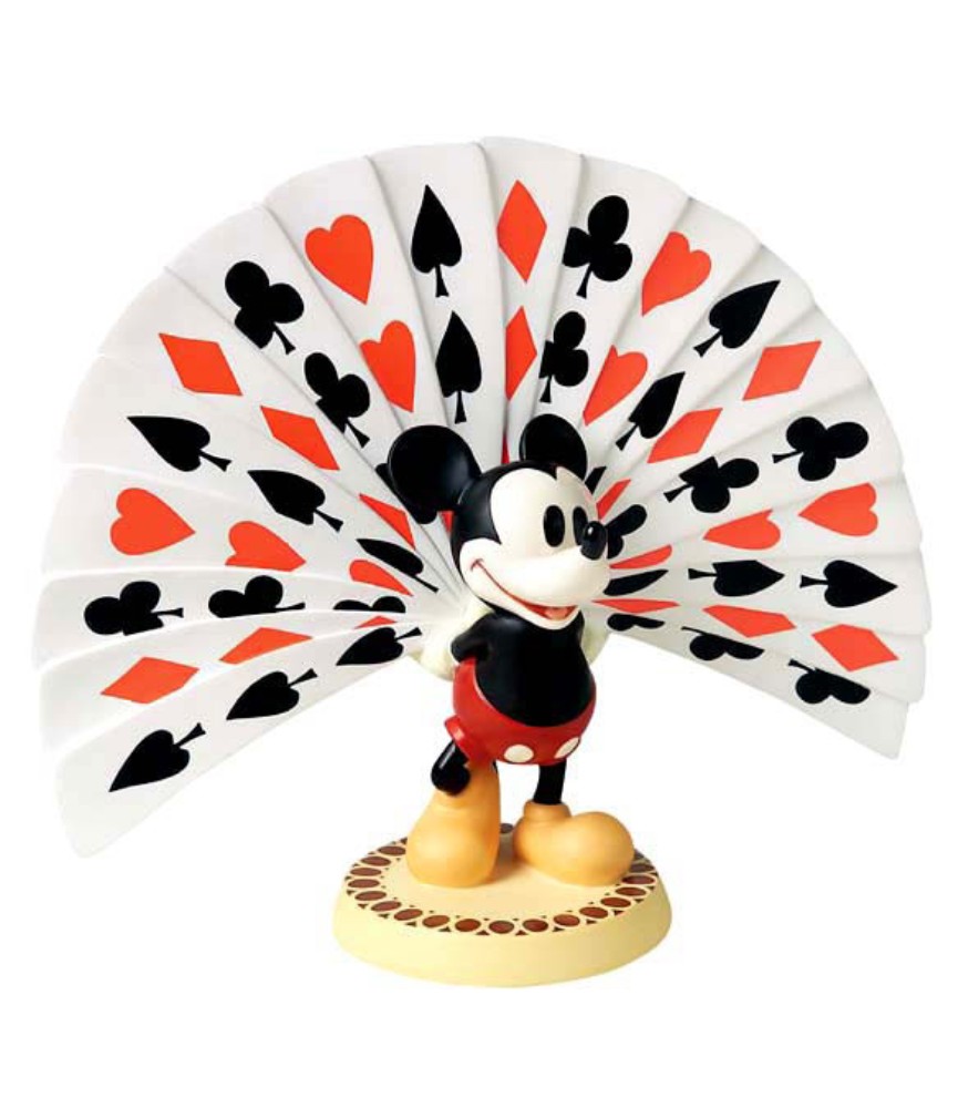 Mickey Mouse with Playing Cards: Playing Card Plumage