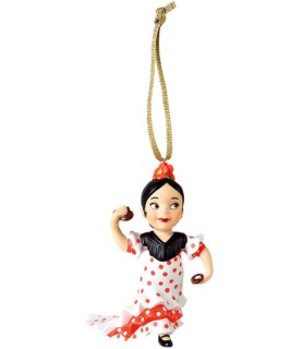 Spain Small World Ornament: Bailarin de Flamenco  (Flamenco Dancer)