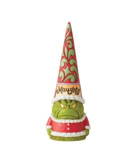 Two-Sided Naughty and Nice Grinch Gnome Figurine