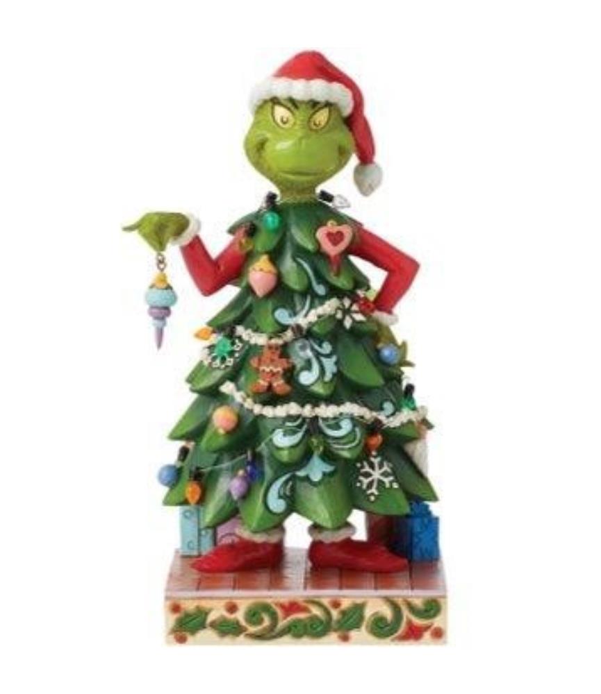 Grinch Dressed as a Christmas Tree