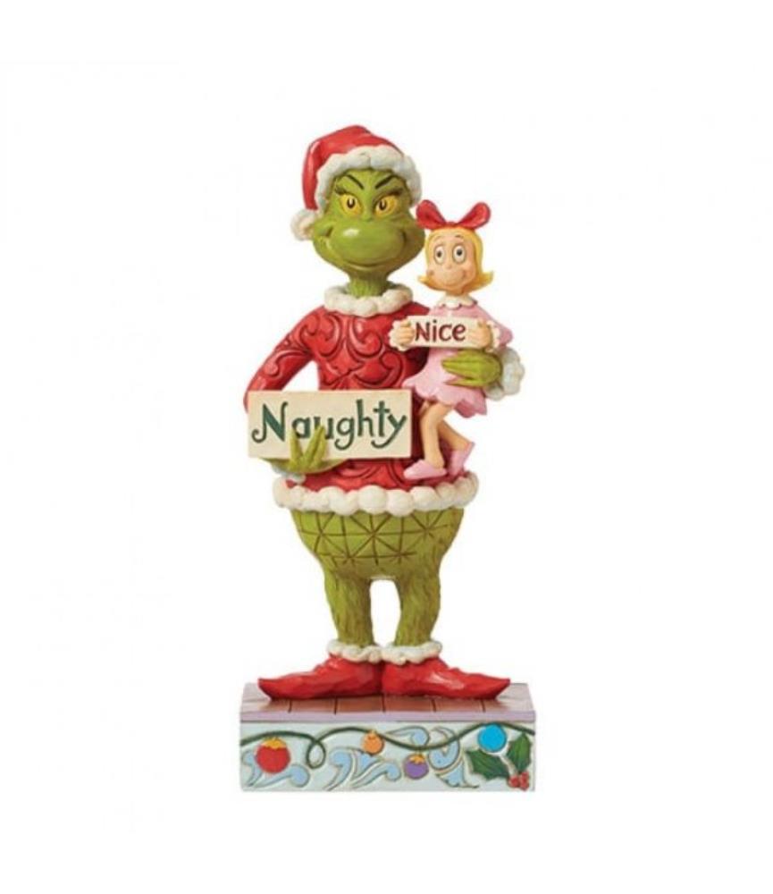 Naughty Nice Grinch and Cindy Figurine