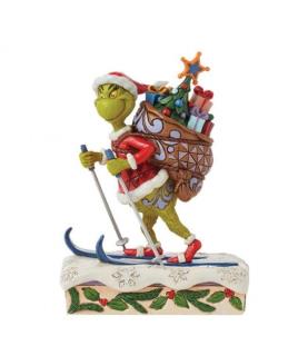 Grinch Skiing Figurine