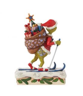 Grinch Skiing Figurine