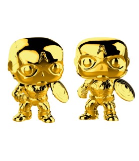 Pop! Marvel: MCU 10th Aniversary - Chrome Captain America  (no)