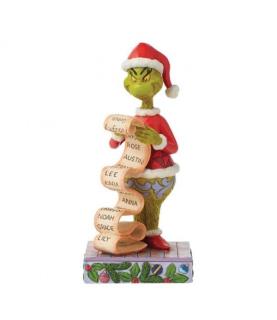 Grinch Holding Naughty / Nice List Figurine