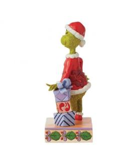 Grinch Leaning on Stacked Gifts Figurine