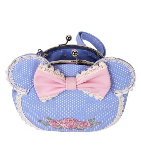 Loungefly Crossbody - Minnie Floral and Lace Kisslock