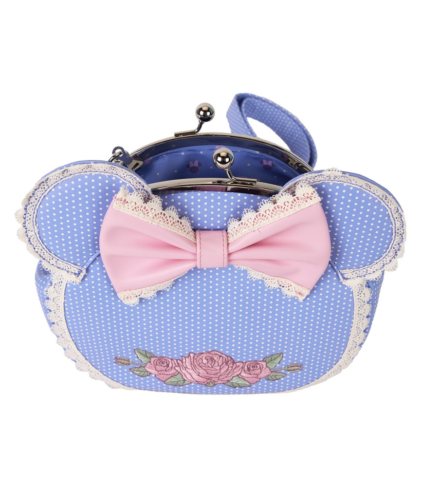 Loungefly Crossbody - Minnie Floral and Lace Kisslock