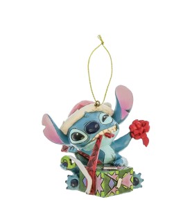 Reserve: Stitch Unwrapping Christmas Gift Hanging Ornament
