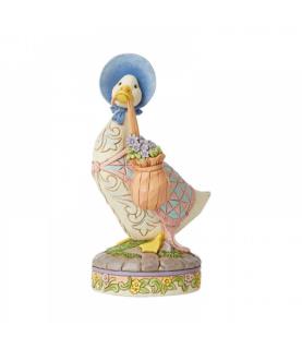 ..wearing a shawl and a poke bonnet.: Jemima Puddle-Duck
