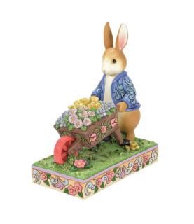 Peter Rabbit with Wheelbarrow Figurine