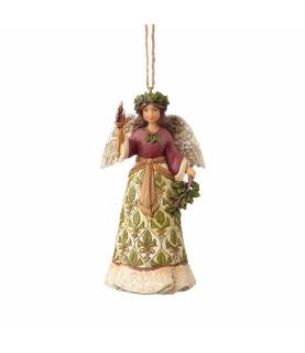 Victorian Angel with Candle Ornament