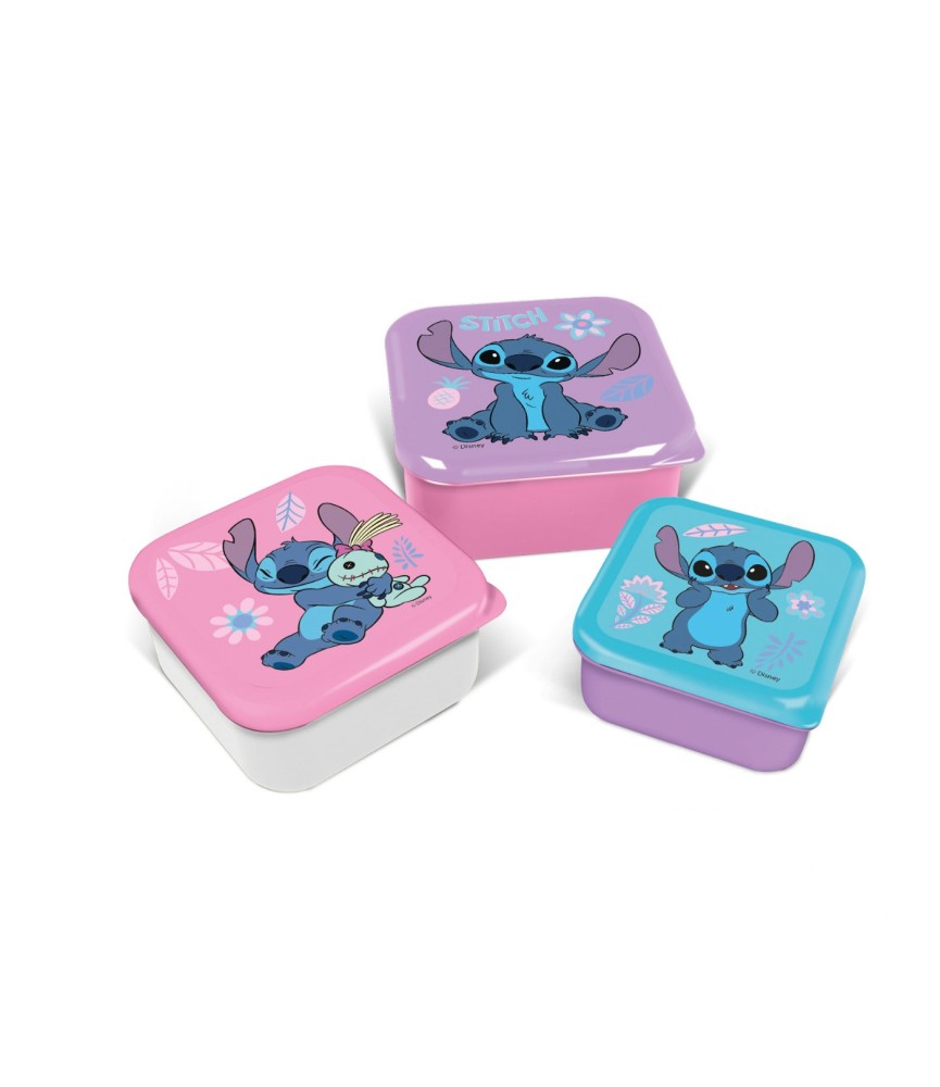 Stitch - Watercolor Snack Boxes - 3 pcs