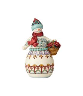 Wonderland Snowman with Basket
