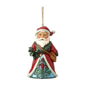 Winter Wonderland Santa Holly ornament