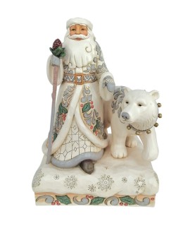 Advance: Wintertime Wonder: White Woodland Santa with Bear (Exp 2025-07-22)