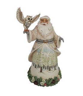 Advance: Santa's Woodland Messenger: White Woodland Santa with Owl (Exp 2025-07-22)