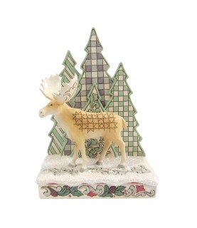 Advance: Frozen Forest: White Woodland Moose with Layered Trees (Exp 2025-07-22)