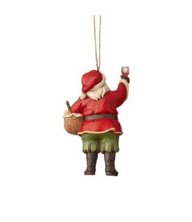 Vineyard Santa Ornament